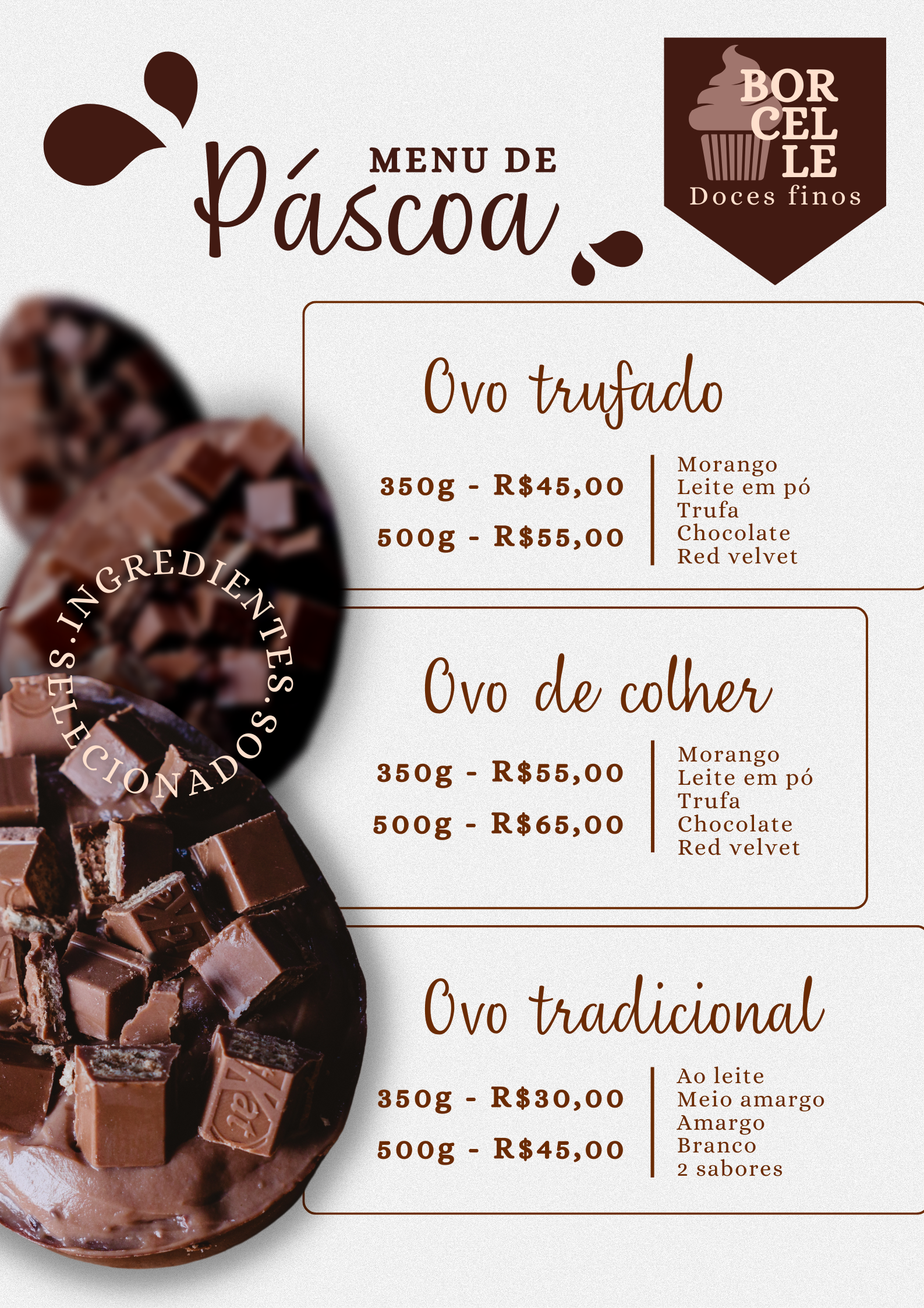 Cardápio Ovos Story